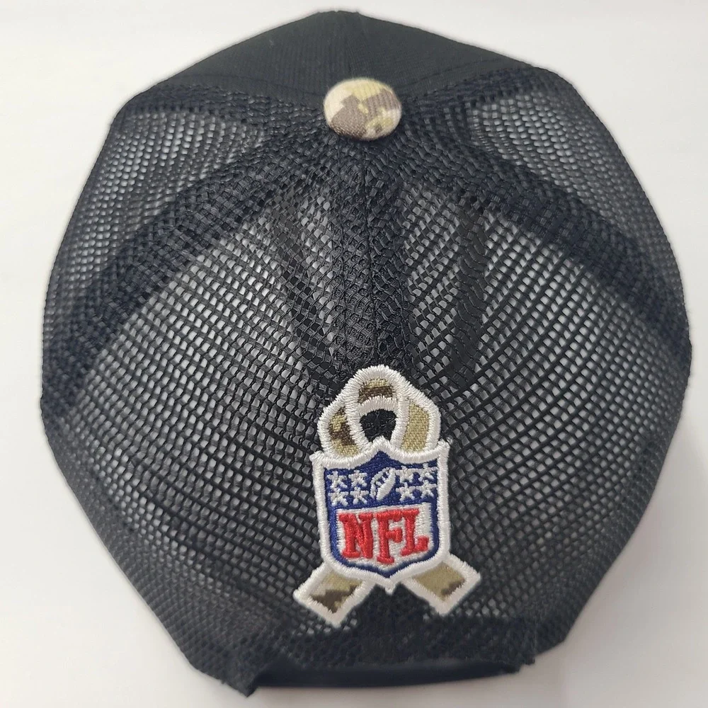 Youth New Orleans Saints Hat Snapback Trucker Mesh New Era 9Forty Black Camo NFL